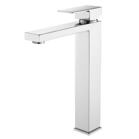 Torneira Monocomando Cromada Quadrada Banheiro Lavabo Bica Alta Luxo Inovartte In01