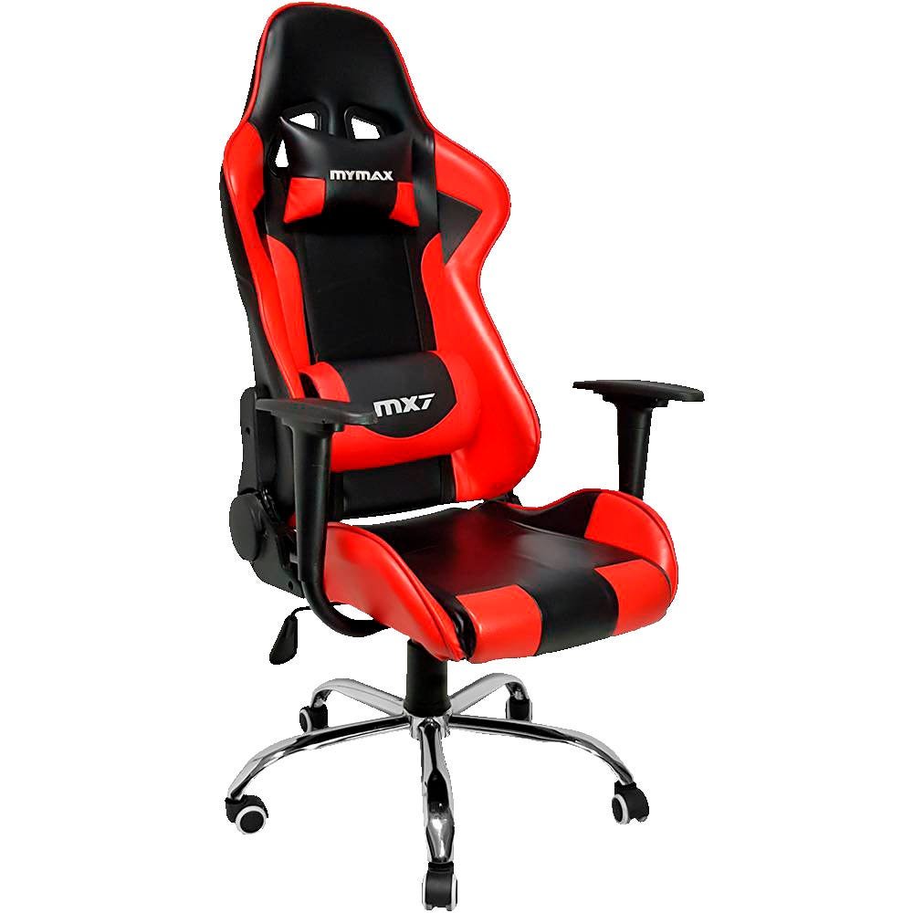 Cadeira Gamer Mymax Mx7 Giratória Preta/Vermelho