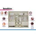 Ver imagem 5 de Guarda Roupa Casal 2 Ptas 6 Gav Hanover Peroba/Off Europa