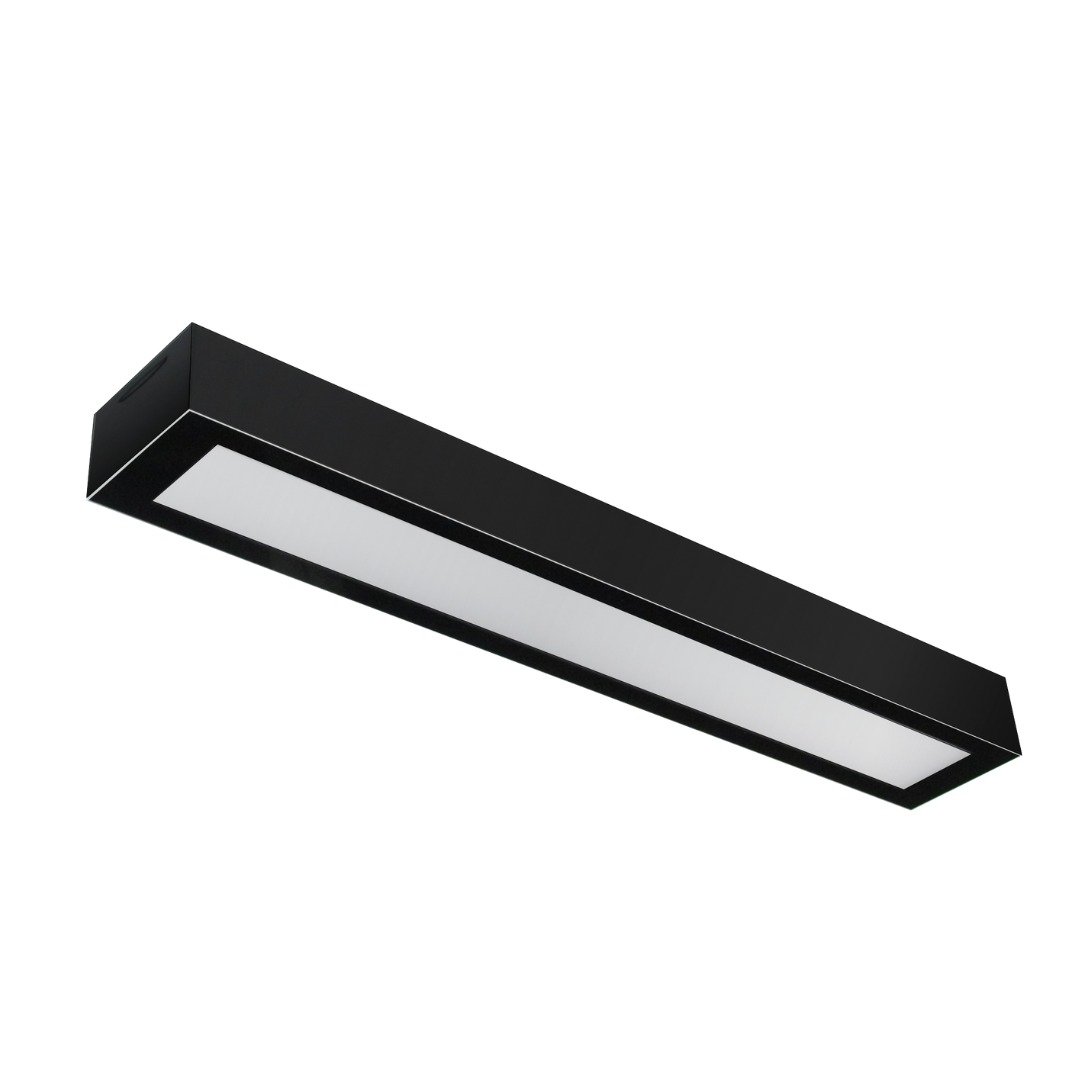 Luminária de Sobrepor Led Valencia 18W 65x10 Preto 6500K Bivolt MadeiraMadeira