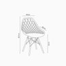 Cadeira New Dkr Eames Base Eiffel Madeira Branca - 5