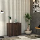 Ver imagem 4 de Armário Baixo com 02 Portas 75x80x42cm Wlab80 Nogal Preto
