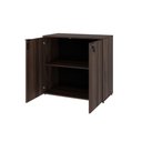 Ver imagem 5 de Armário Baixo com 02 Portas 75x80x42cm Wlab80 Nogal Preto