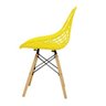 Cadeira New Dkr Eames Base Eiffel Madeira Amarela - 4