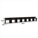 Ver imagem 4 de Conjunto de Escritório Smart 6 Livreiro e 7 Mesas 90cm - Preto e Cedro