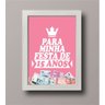 Quadro Cofre Para A Minha Festa De 15 Anos - 1