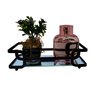 Bandeja Decorativa Ferro Piatina com Espelho 10x20 Lavabo:Champanhe - 5