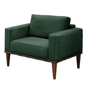 Poltrona Bella Luxo Madeira Maciça Castellar Móbile Veludo Verde