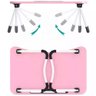 Mesa Multiuso Suporte Porta Copo Notebook Dobravel Home Office Bandeja Sofa Cama Rosa - 6