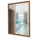 Ver imagem 2 de Espelho Decorativo com Moldura Dupla Empório do Adesivo Moldura Madeira 40x60cm