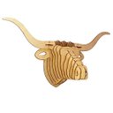 Ver imagem 2 de Cabeça de Boi bufalo tam G replica em mdf tipo quebra cabeça em 3d decoração parede