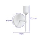 Ver imagem 4 de Arandela Parede Cabeceira Quarto e Lavabo Branco Fosco