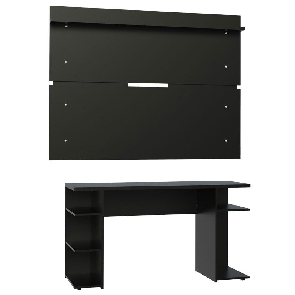 Mesa para Computador Gamer e Painel Tv Madesa - Preto - 9