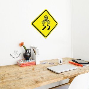 Placa Pista Escorregadia - Mario Bros