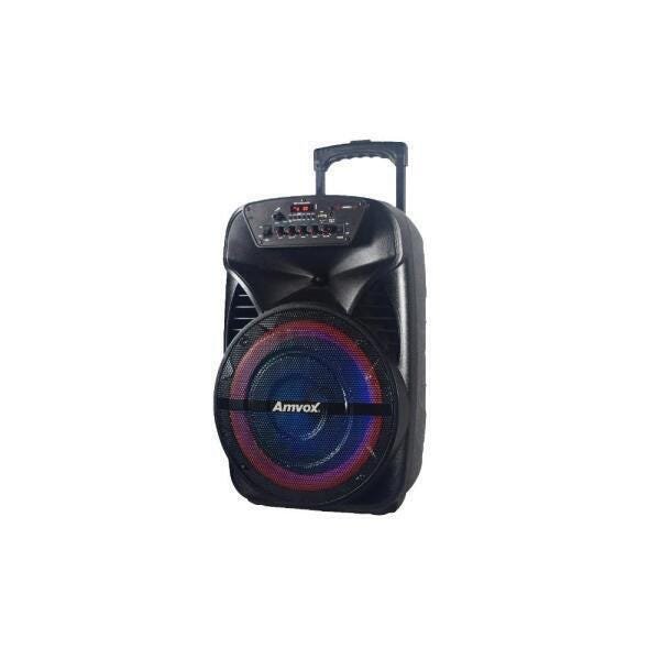 Caixa Amplificada Amvox Recarregável Bluetooth USB Microsd Auxiliar Bivolt 280W Aca 280 Black Menor preço em Caixa Amplificada Amvox Recarregável Bluetooth USB Microsd Auxiliar Bivolt 280W Aca 280 Black