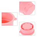 Ver imagem 2 de Limpador e Organizador de Pincéis Rosa com Base de Silicone Retrátil para Secagem