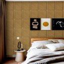 Ver imagem 1 de Papel de Parede Madeira Ripada Boiserie Soft - Várias Cores - Taupe