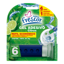Ver imagem 1 de Kit 3 Unidades Refil Detergente Sanitários para Reposição Gel Adesivo 38g Novo Frescor Dura até 6 Se