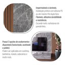 Ver imagem 5 de Revestimento Decorativo Premium Placa Marmorizada Marmo Gris 244cm x 122cm 2,97m² de Cobertura Formaco Decor Cinza