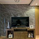 Ver imagem 6 de Revestimento Decorativo Premium Placa Marmorizada Marmo Gris 244cm X 122cm 2,97m² de Cobertura Formaco Decor