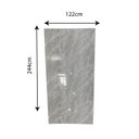 Ver imagem 3 de Revestimento Decorativo Premium Placa Marmorizada Marmo Gris 244cm X 122cm 2,97m² de Cobertura Formaco Decor
