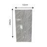 Revestimento Decorativo Premium Placa Marmorizada Marmo Gris 244cm X 122cm 2,97m² de Cobertura Formaco Decor - 3