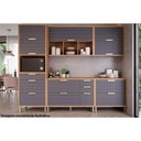 Ver imagem 4 de Armário de Cozinha Modulado Eloise C- 2 Portas Basculante Riscadas 80 Cm Cinamomo-off White - Mgm