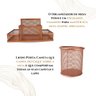 Porta Caneta Treco Lápis Post It Multiuso Home Office Luxo - Kit 1 Rose Gold - 2