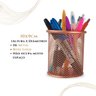 Porta Caneta Treco Lápis Post It Multiuso Home Office Luxo - Kit 1 Rose Gold - 3