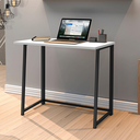 Ver imagem 4 de Mesa de Escritório Escrivaninha Industrial Dobrável Apoio Notebook Estudo Trabalho Aparador Office