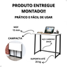 Mesa de Escritório Escrivaninha Industrial Dobrável Apoio Notebook Estudo Trabalho Aparador Office - 2
