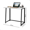Mesa de Escritório Escrivaninha Industrial Dobrável Apoio Notebook Estudo Trabalho Aparador Office - 3