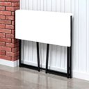 Ver imagem 5 de Mesa de Escritório Escrivaninha Industrial Dobrável Apoio Notebook Estudo Trabalho Aparador Office