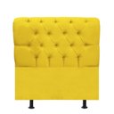 Ver imagem 1 de Cabeceira Estofada Cama Box Solteiro 90cm París Suede Amarelo- Mabe Magazine