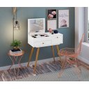 Ver imagem 3 de Penteadeira Retrô Cristal Branco