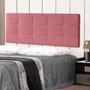 Ver imagem 1 de Cabeceira Painel Casal 1,40m Roma Suede Rosa Sky Mobile
