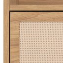 Ver mais imagens de Cômoda Lys 3 Gavetas 100% MDF Pés de Metal 80 cm X 45 cm Tauari - Telinha Rattan