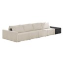 Ver imagem 1 de Sofá Ilha 4 Lugares Living 392cm Modulado Lary Bouclê Pu Pto K01 Cor Bege