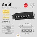 Ver imagem 2 de Luminária Soul de Embutir 24° Preto Led 2700k Luz Quente 10w 590lm Bivolt