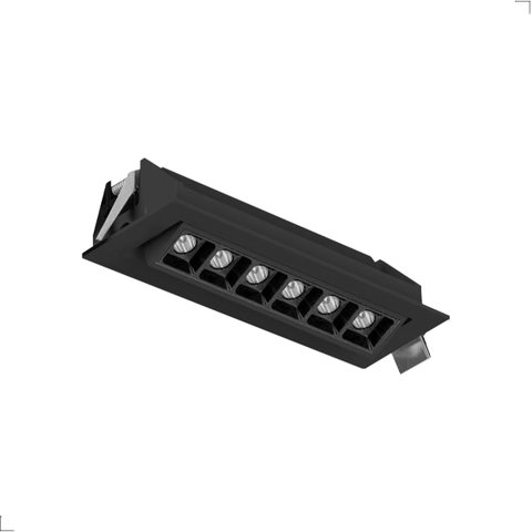 Luminária Soul de Embutir 24° Preto Led 2700k Luz Quente 10w 590lm Bivolt