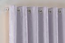 Ver imagem 3 de Cortina Jacquard Luxo em Tecido Semi Blackout Sala 2,70x2,30:cinza