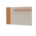 Ver imagem 2 de Painel Florida para TV até 50" 1 Prateleira Cinamomo/Branco