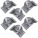 Ver imagem 1 de Kit 6 Chapinhas Chapa Inclinada 10º com Tubo Fixação Pés Palito Rosca 5/16 Zincada Gran Belo Produto