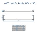 Ver imagem 2 de Porta Toalha 62cm Fani Quartzo Cromado 4400 C140
