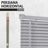 Persiana Horizontal Pvc 25mm Block 160larg X 160alt Cinza - 6