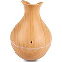 Ver imagem 2 de Umidificador Purificador De Ar Aromatizador 130 ml Botão Touch Ultrassónico CONE (Marrom Claro)