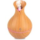 Ver imagem 1 de Umidificador Purificador De Ar Aromatizador 130 ml Botão Touch Ultrassónico CONE (Marrom Claro)