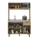 Ver imagem 3 de Cozinha Compacta Júlia 120cm Dourado/Fumê - J Carvalho