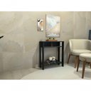 Ver imagem 1 de Aparador Mesinha Mesa de Apoio Mesa de Impressora Escritório Cozinha Refeitório Preto com