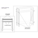 Ver imagem 4 de Aparador Mesinha Mesa de Apoio Mesa de Impressora Escritório Cozinha Refeitório Preto com